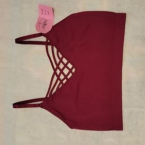 Plus size Burgundy bralette